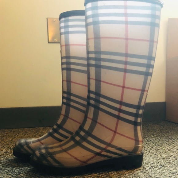 Burberry Shoes - Burberry Nova Check Rain Boots